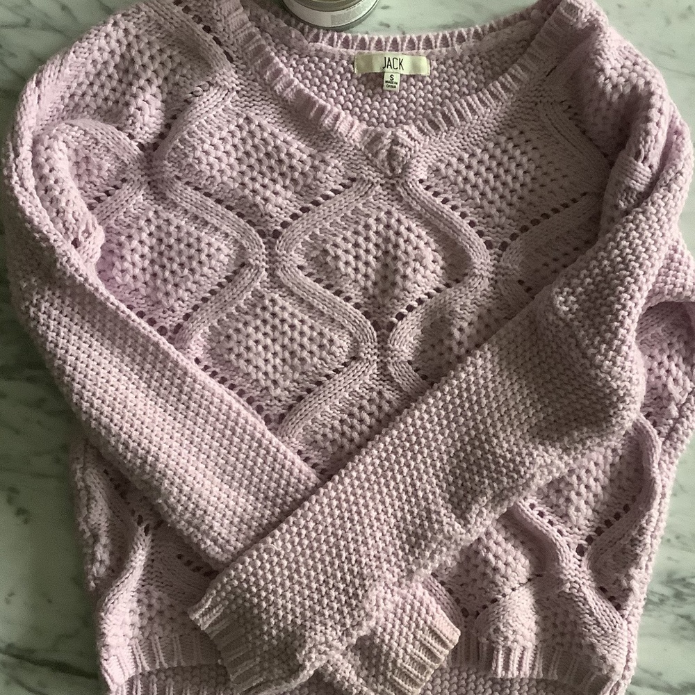 Lilac purple long sleeve Sweater-Size small